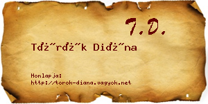 Török Diána névjegykártya