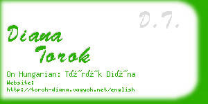 diana torok business card